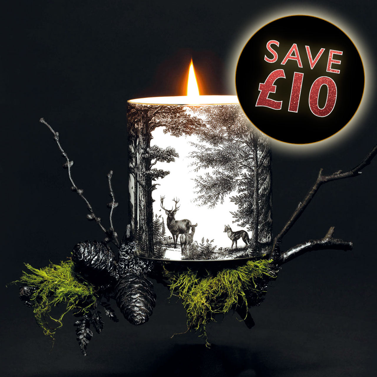 The Enchanted Forest Ceramic Candle