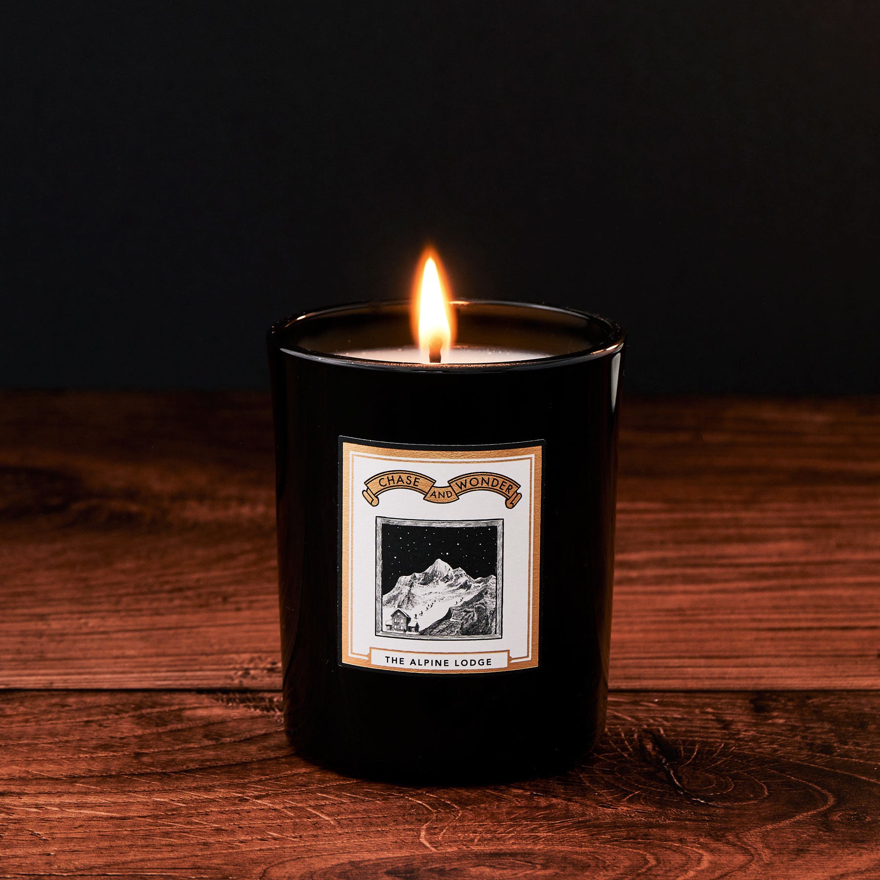 The Alpine Lodge Scented Glass Candle