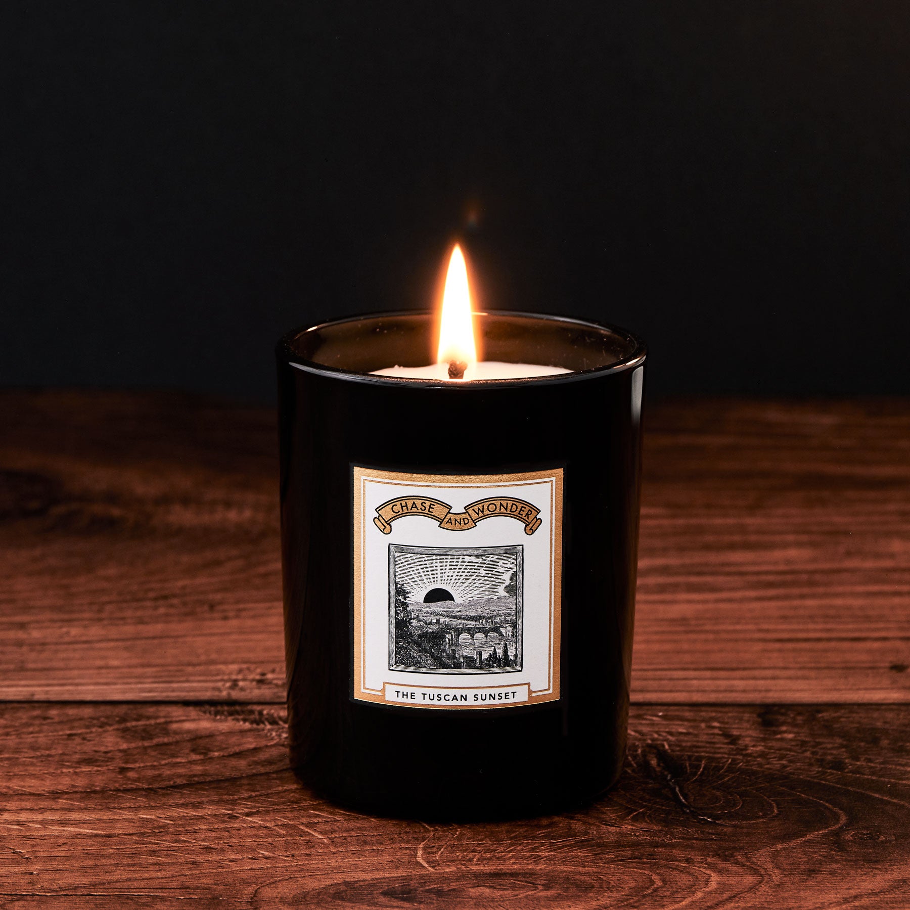 The Tuscan Sunset Luxury Scented Glass Candle