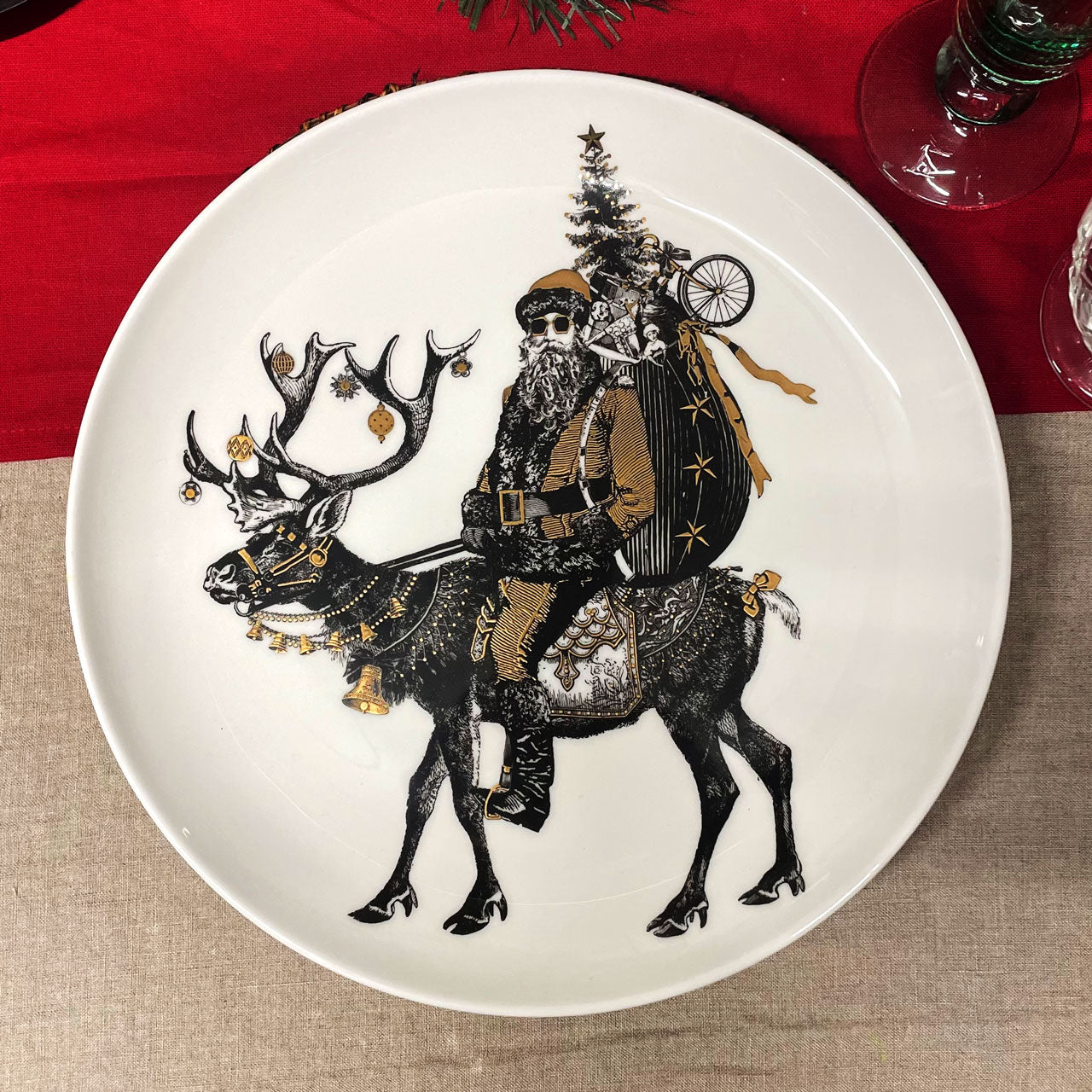 Father christmas plate hotsell